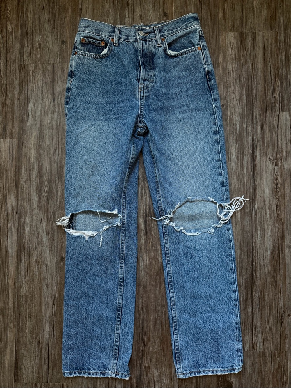 Topshop Light Blue Denim Jeans